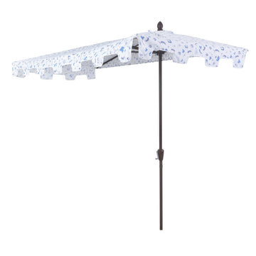 Sidney 9 ft. Classic MidCentury Rectangular Half Market Patio Umbrella